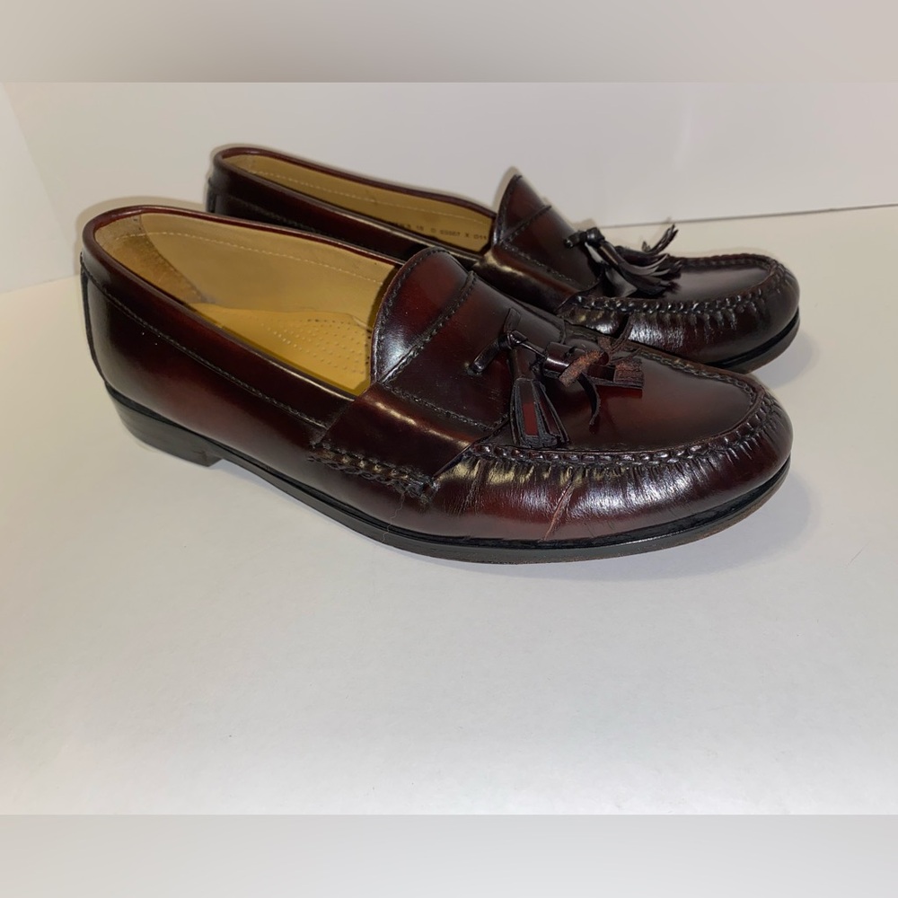 Cole Haan Mens Size 10 City Pinch Tassel Moc Toe Loafers C03507 Dress Shoes
